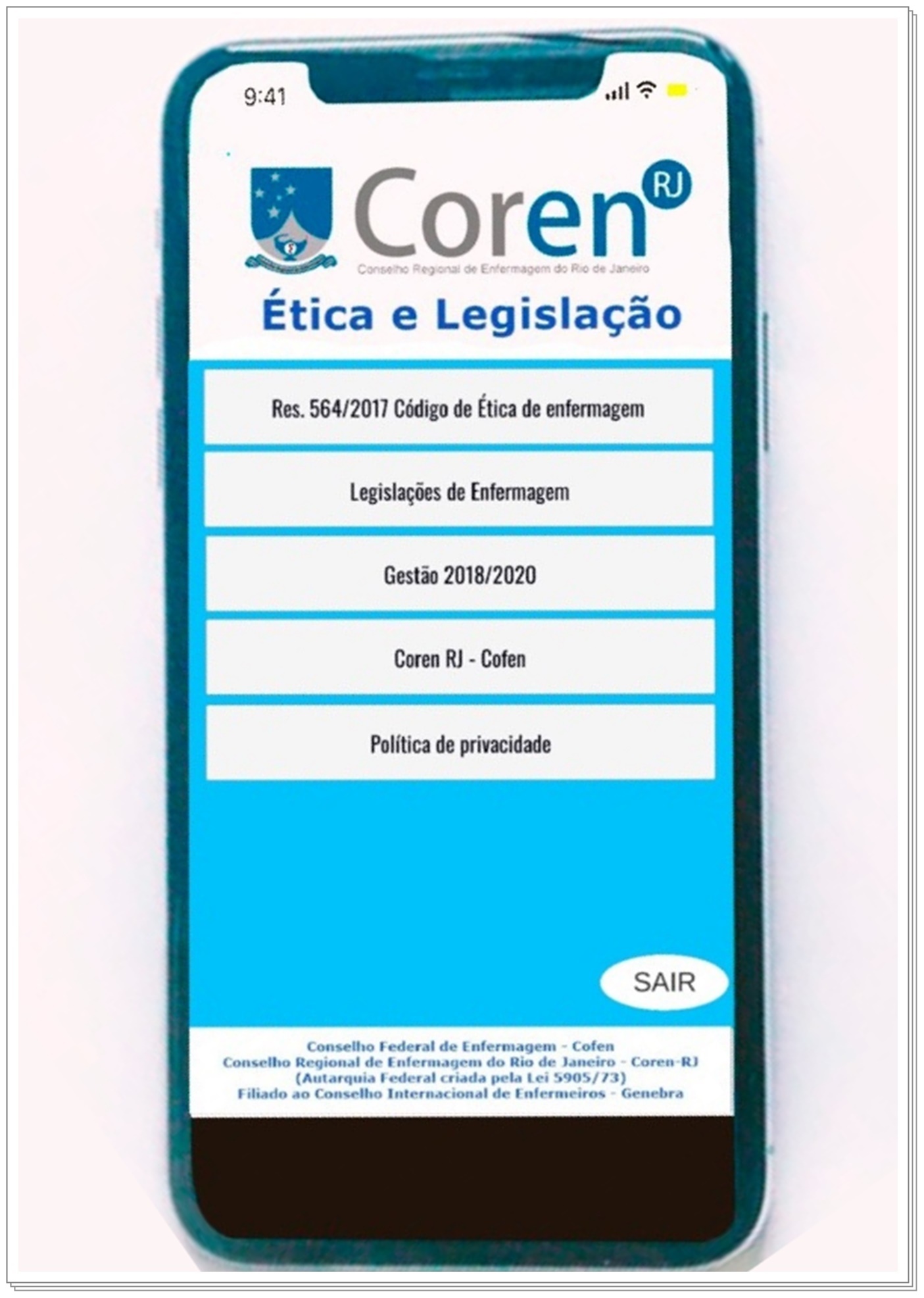 Coren-RJ lança novo aplicativo com o Código de Ética e legislações ...