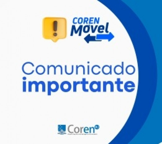 Comunicado Importante – Coren Móvel | Conselho Regional de Enfermagem ...